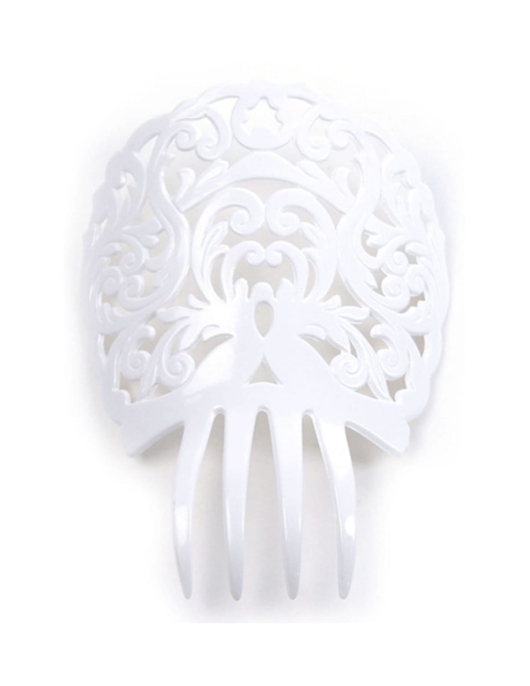 White Large Hair Comb