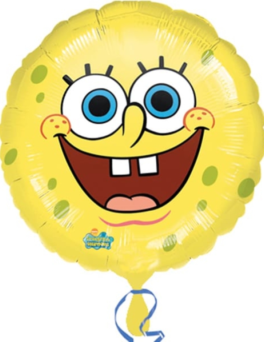 Sponge Bob Round Foil Helium Balloon 45cms