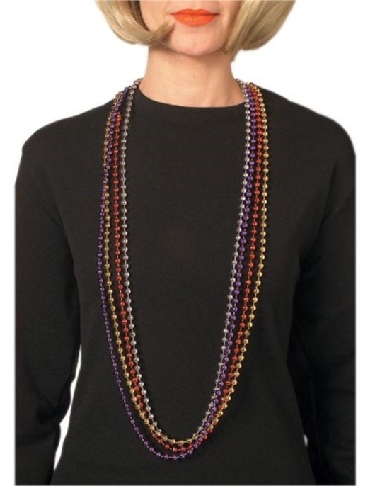 Silver Metallic Bead Necklace