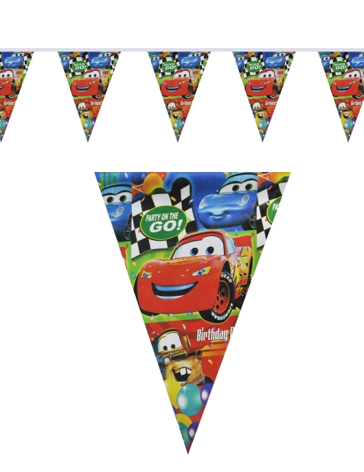 Cars Party on the Go Paper Flag Banner 2.7meter