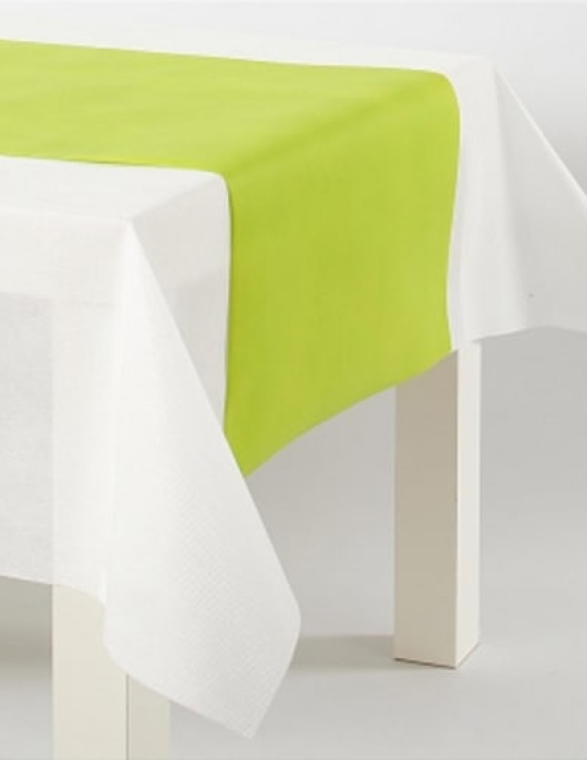 Table Runner (Tissue Lime Green) 25cm x 6m