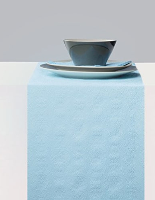 Table Runner (Tissue Light Blue) 25cm x 6m