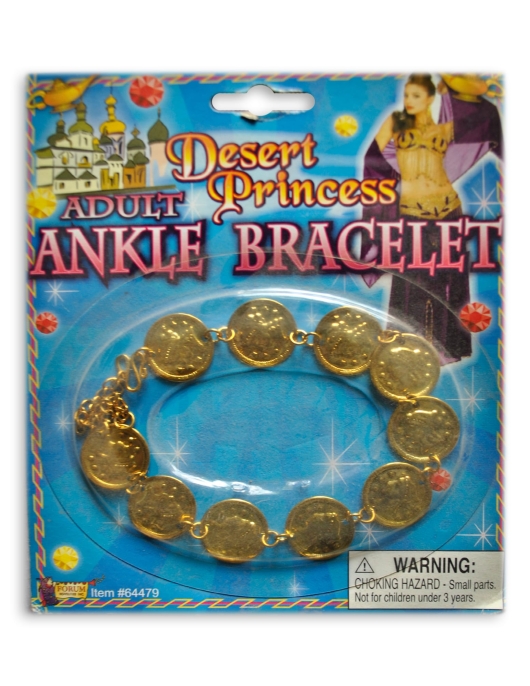 Gold Coin Princess Adult Ankle Bracelet