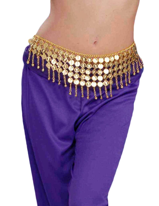 Pack of 1 - Desert Princess Adult Belly Coin Belt Golden 