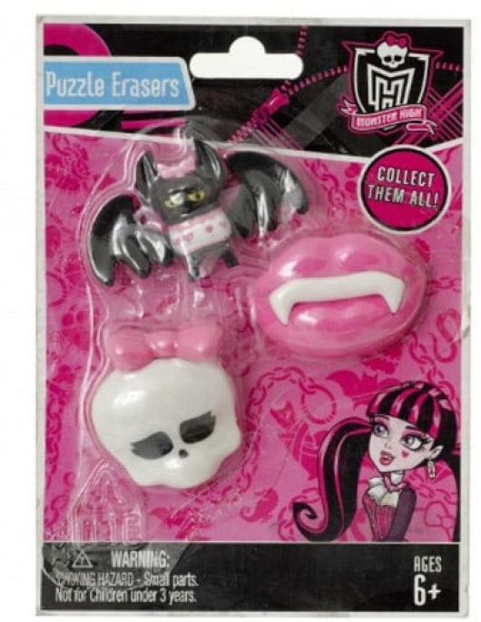 Monster High Eraser - 3 pcs