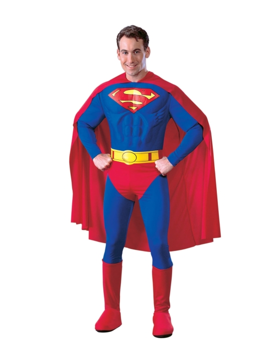 Superman Costume Adult Free Size