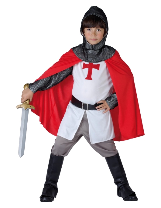Medieval Knight Boy Kids Costume Large 