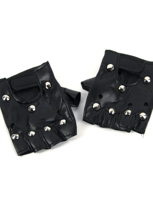 Pack of 1 - Costumes - Adult Punk Gloves with Studs