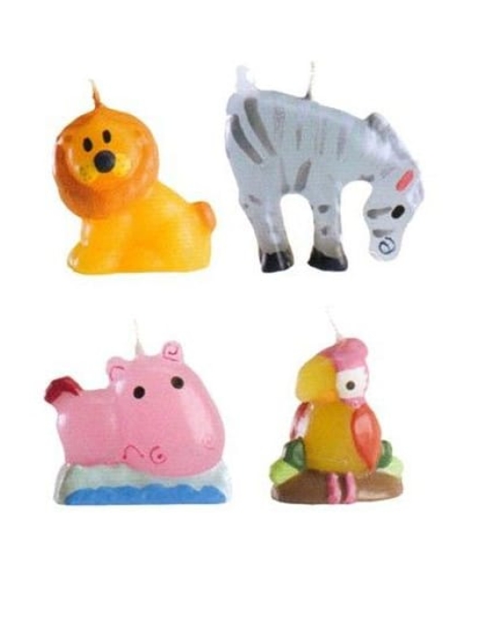 VELAS ANIMALITIOS 4 UN ( 4 ANIMAL CANDLES)