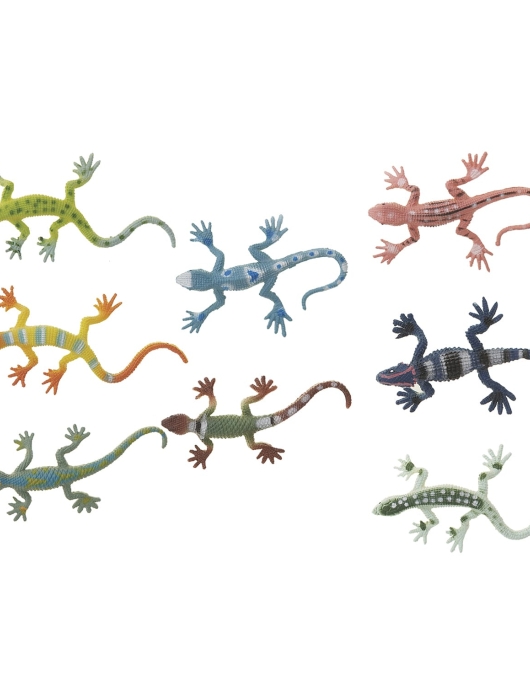 Multi Plastic Lizard 6pcs