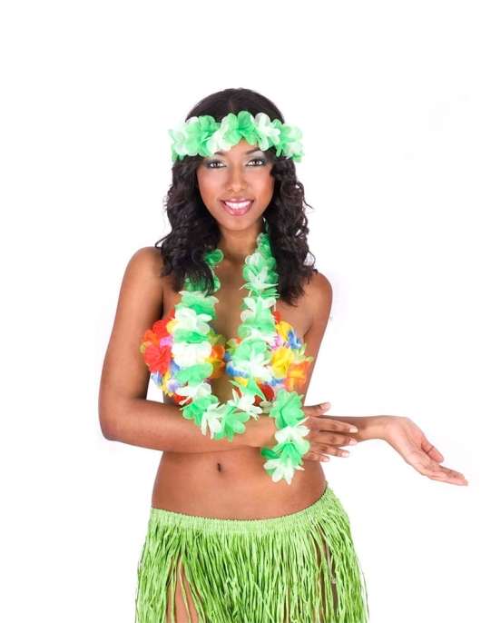 Pack of 1 - Women Hawaiian Complete Set 55cms