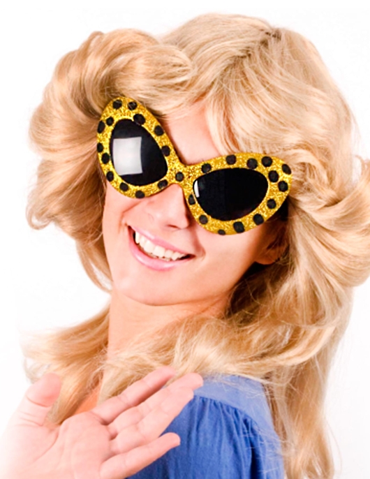 Golden Glitter Eye Wear