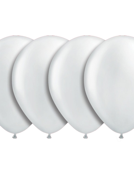 White Metallic Balloon 30cms