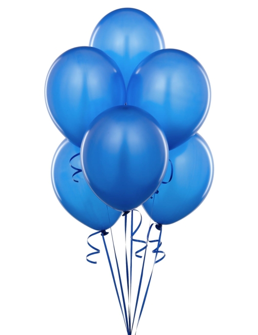 Blue Metallicl Balloon 30cms