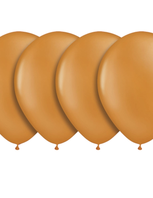 Orange Metallic Balloons 30 cm