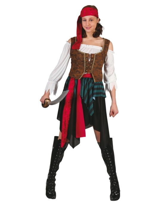 Pirate Girl Kids Costume 