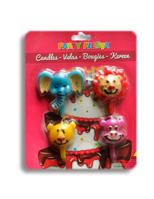 4 Velas Animales Candles