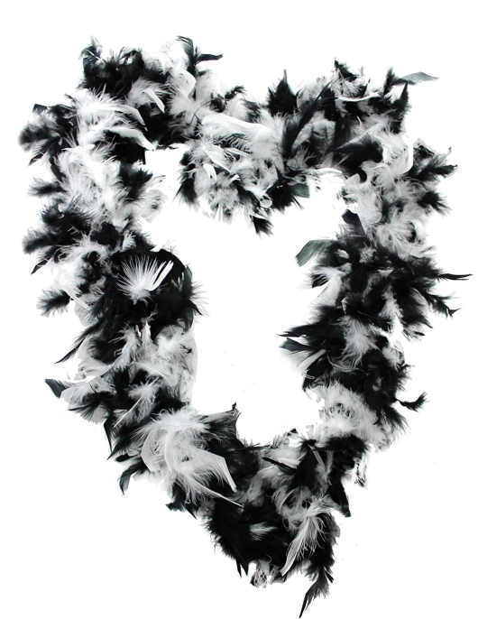 Boa 1 5M Bicolor Balnca/Nerra (Female Feather Muffler Black & White)