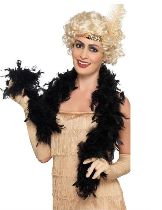 Boa 1 5M Plumas Negras Col 44 (Female Feather Muffler Black)