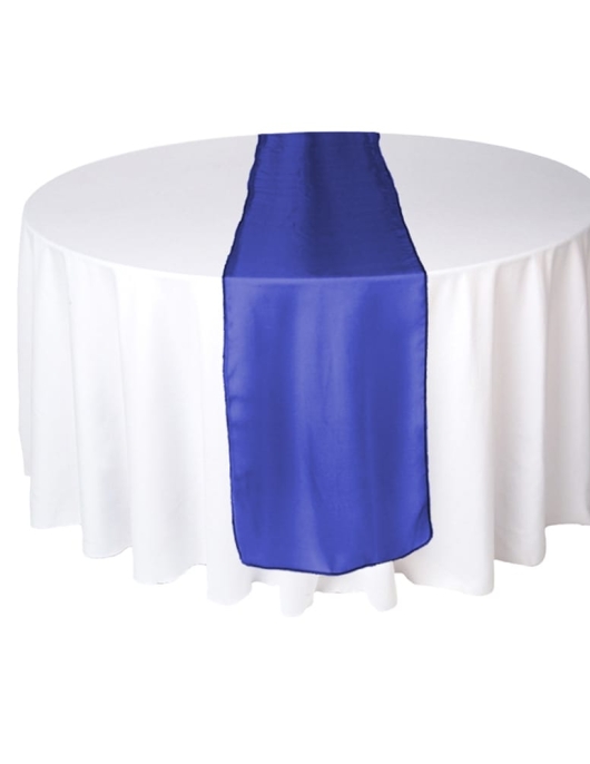 Table Runner Organza Royal Blue 36cm x 5 m