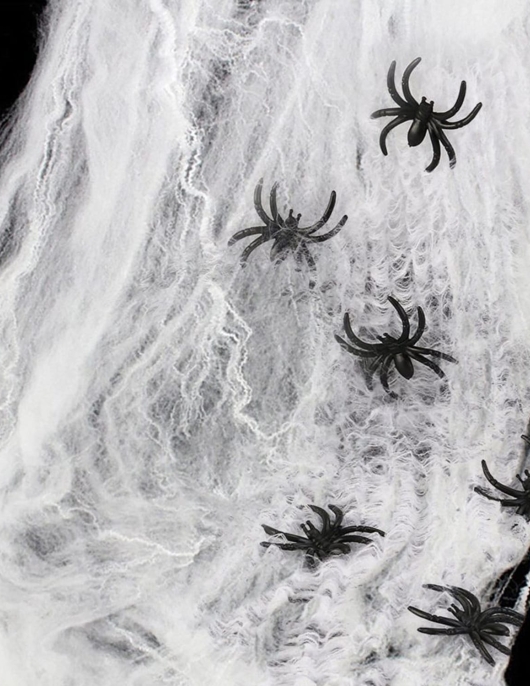 Spider Web With Creepy 4 Spider Black 90gm