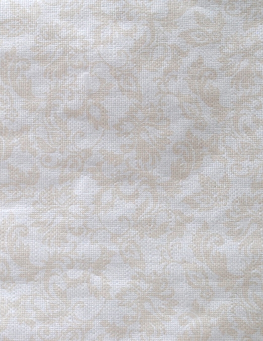 Vanilla Champagne Damask Print Waterproof Paper Roll Table Cover 5m x 1.2m