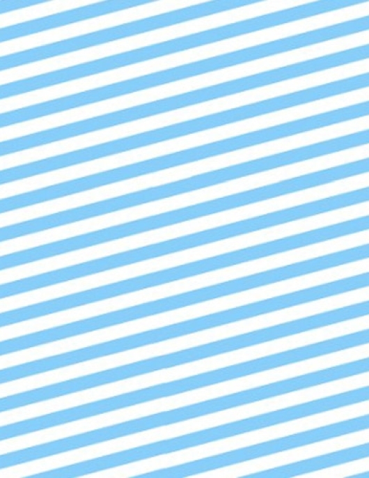 Blue Stripes Waterproof Paper Roll Table Cover 5m x 1.2m