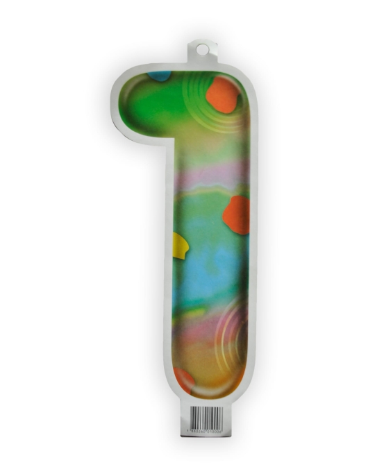 Numeric Number 1 Sticker - 1 pcs