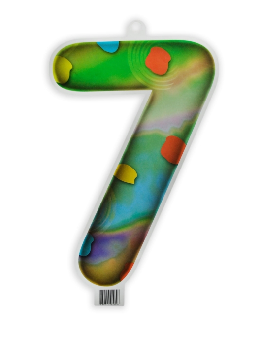 Numeric Number 7 Sticker - 1 pcs