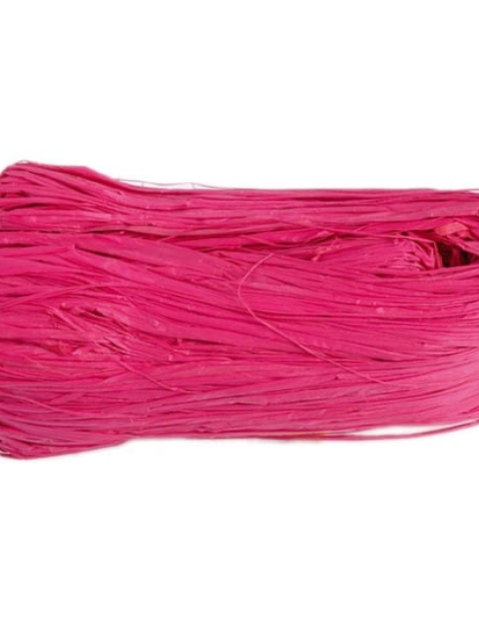 Fuchsia Natural Raffia - 50 G