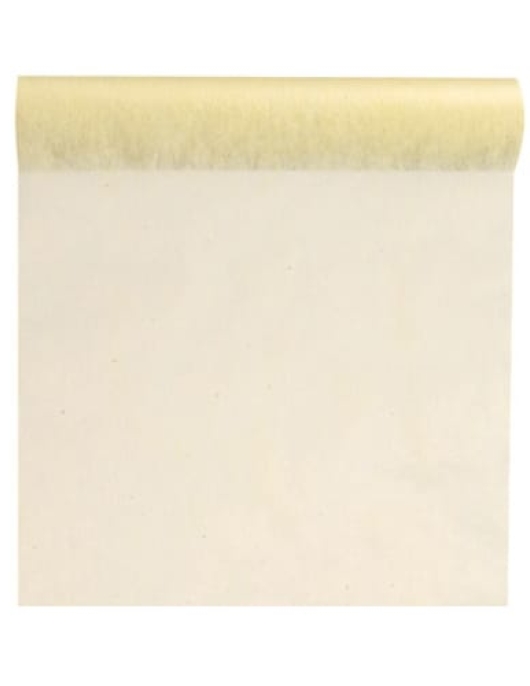 Table Runner Tissue Material Ivory 30cm x 10m
