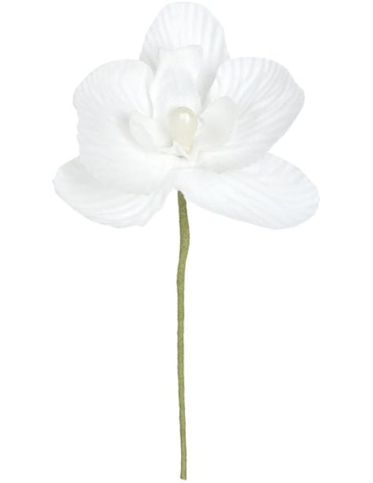 White Orchids - 6 pcs