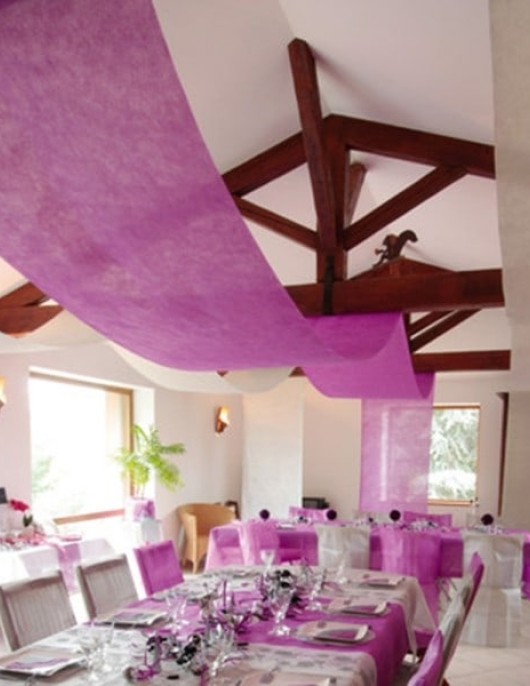 Pink Hanging Non Woven Tissue Fabric 80cm x 12 Meters