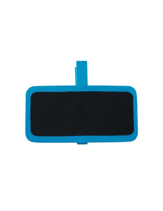 Sachet De 12 Pieces Dimens Color-8 – (Wooden Clips for hanging - Black Board style) Blue
