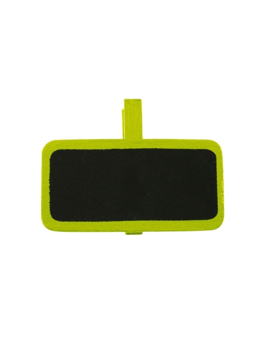 Sachet De 12 Pieces Dimens Color-10 – (Wooden Clips for hanging - Black Board style) Green