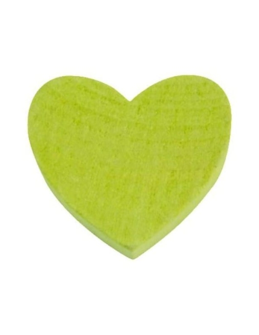 Sachet 100 Confettis (Heart Shape) 4x4cm Lime Green