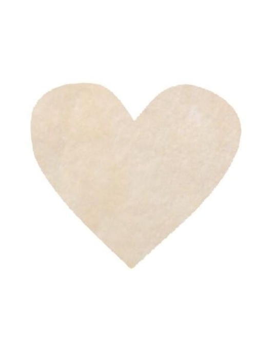 Sachet 100 Confettis (Heart Shape) 4x4cm Ivory