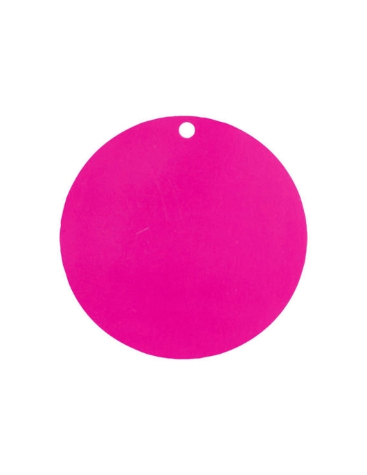 Sachet De 10 Pieces (Card Baord Identification Markers Round Shape – Hot Pink)