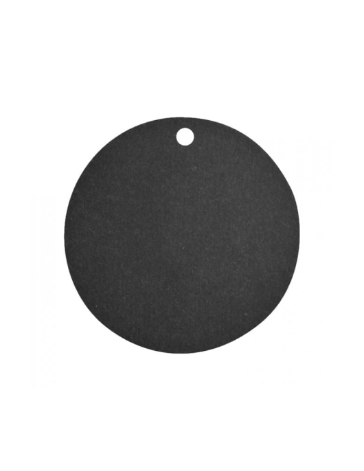 Sachet De 10 Pieces (Card Baord Identification Markers Round Shape – Black)