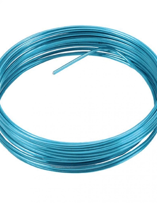 Turquoise Flexible Aluminum Wire - 5meter
