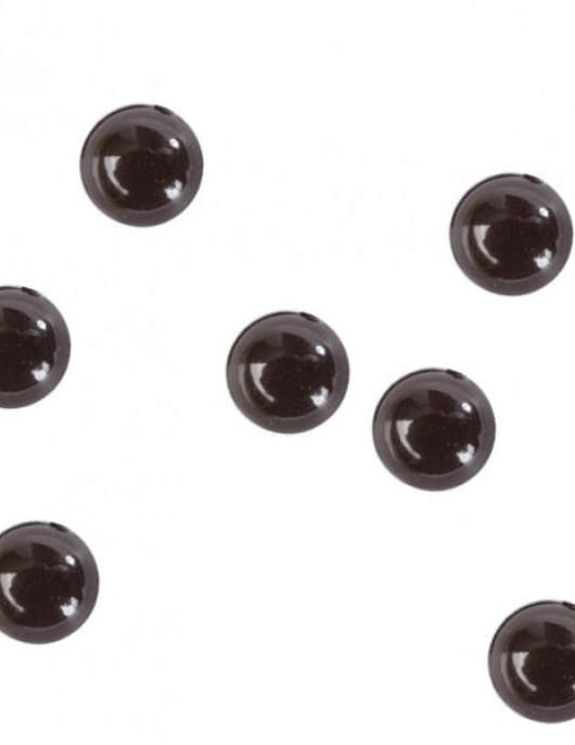 Black Plastic Crystal Beads