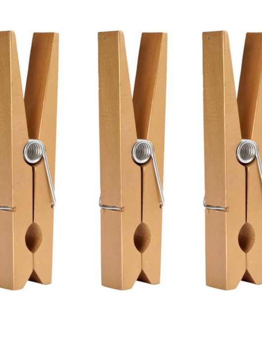 Gold Colored Large Clothespin 1pcs