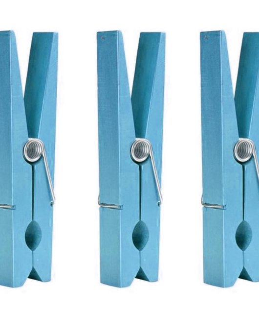 Light Blue Colored Large Clothespin 1pcs