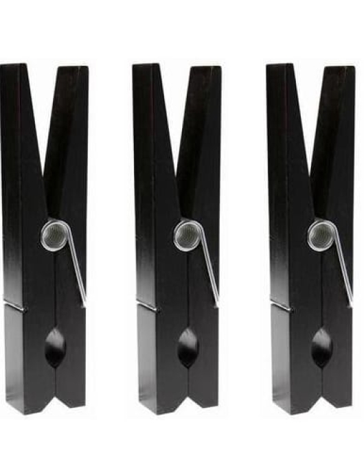 Black Colored Large Clothespin 1pcs