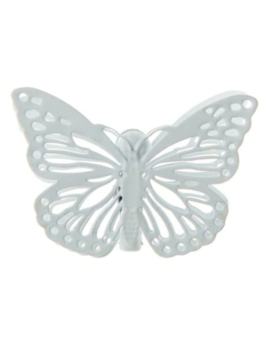 White Butterfly Hair Clips