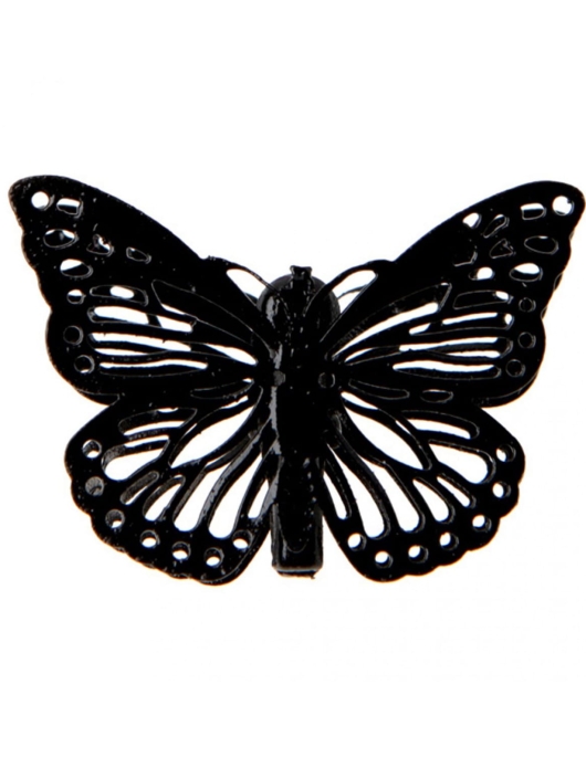 Black Butterfly Hair Clips