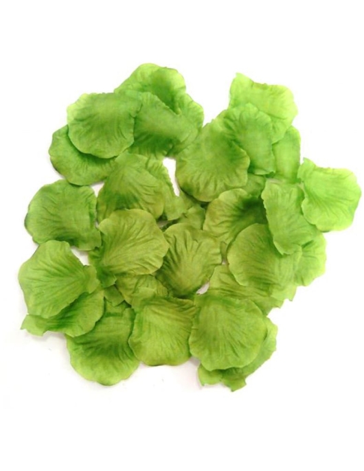 Lime Green Petals With Leaf 100pcs
