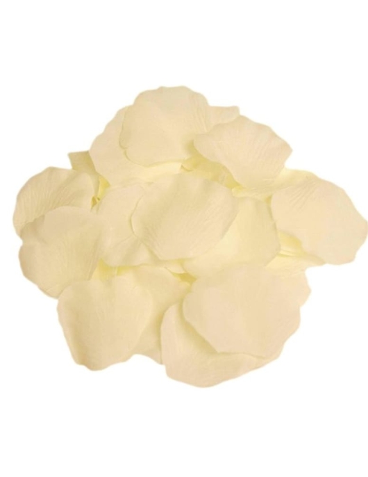 Ivory Petals With Leaf 100pcs