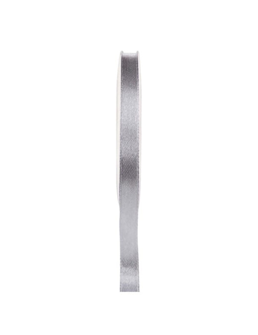 Grey Satin Ribbon 6mm x 25m 