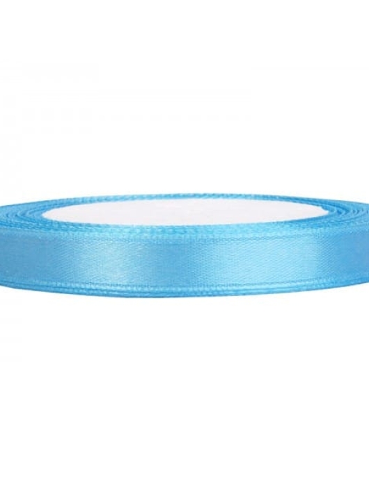 Blue Satin Ribbon Double 6mm x 25m
